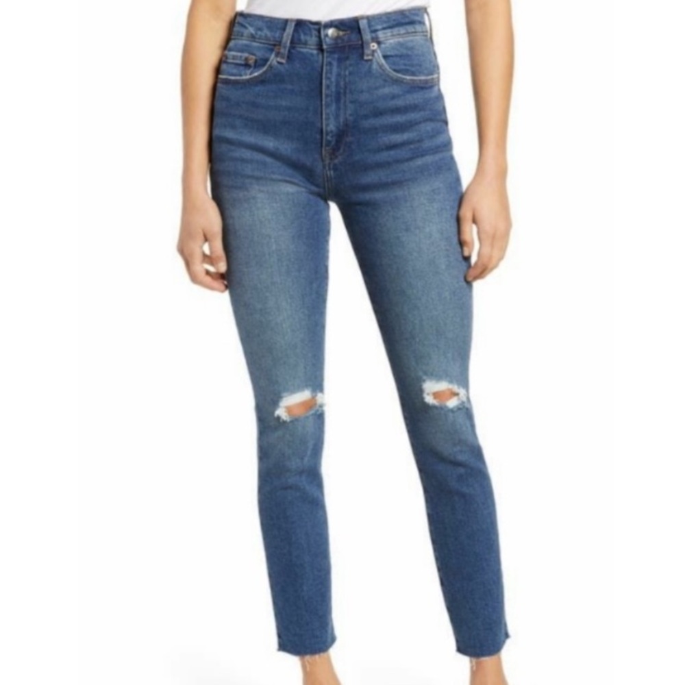 Pistola Cara High Waisted Distressed Skinny Jeans